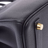 爱马仕爱马仕（Hermes Hermes）伯金（Hermes Hermes Birkin）25黑色金支架y雕刻（大约2020年）女士多哥手提包新二手Ginzo