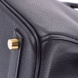 爱马仕爱马仕（Hermes Hermes）伯金（Hermes Hermes Birkin）25黑色金支架y雕刻（大约2020年）女士多哥手提包新二手Ginzo