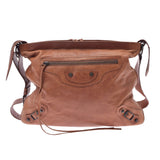 BALENCIAGA Balenciaga The Messenger Camel 177289 Ladies Lambskin Messenger Bag B Rank used Ginzo