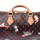 LOUIS VUITTON Louis Vuitton Monogram Cat Gram Speedy Bandriere 30nm M44401 Unisex Monogram Canvas Handbag A Rank used Ginzo