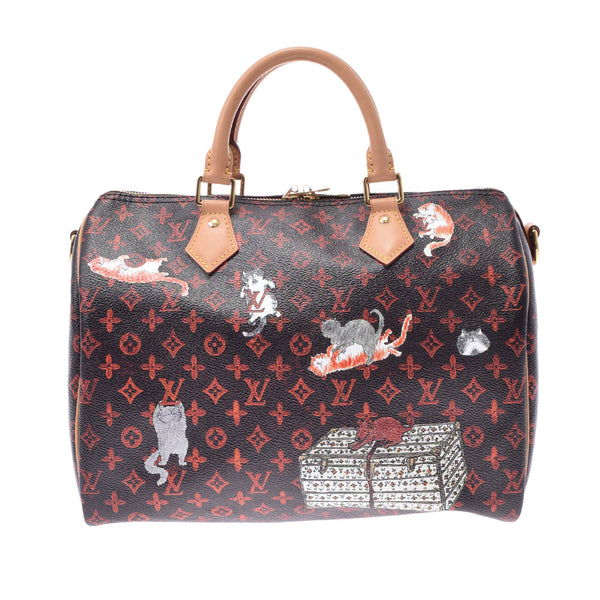 路易威顿路易·维顿（Louis Vuitton）路易威登（Louis Vuitton）会标猫猫革兰30nm M44401女用式字母图帆布手袋二手Ginzo