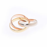 Cartier Cartier Trinity Ring Three Color #48 Ladies K18YG/WG/PG Ring/Ring A Rank Used Ginzo