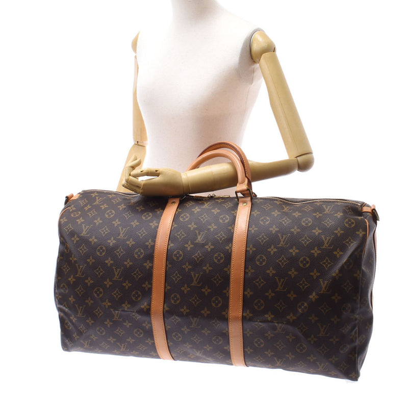 LOUIS VUITTON ルイヴィトン モノグラム キーポルバンドリエール60 ブラウン M41412 ユニセックス モノグラムキャンバス ボストンバッグ Bランク 中古 銀蔵