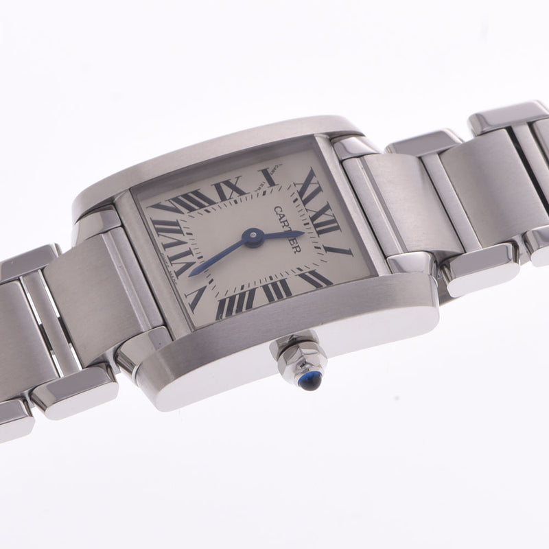 Cartier Cartier Tank Francis SM W51008Q3 Ladies SS Watch Quartz Ivory Dial A Rank Used Ginzo