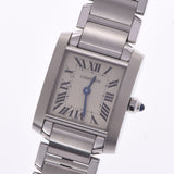 Cartier Cartier Tank Francis SM W51008Q3 Ladies SS Watch Quartz Ivory Dial A Rank Used Ginzo