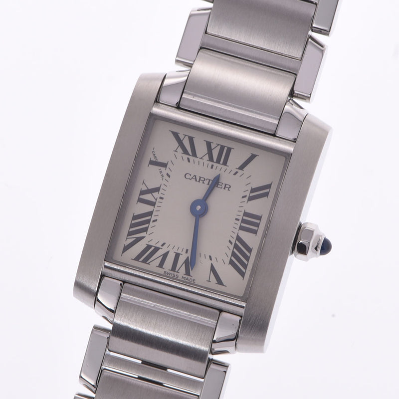 Cartier Cartier Tank Francis SM W51008Q3女士SS观看石英象牙表盘