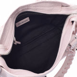 BALENCIAGA Balenciaga Mini City 2WAY Bag Pink Silver Bracket Ladies Ram Skin Handbag A Rank used Ginzo