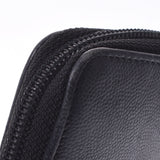 CHANEL Chanel Coco Mark Round Fastener Black Ladies Leather Long Wallet B Rank Used Ginzo