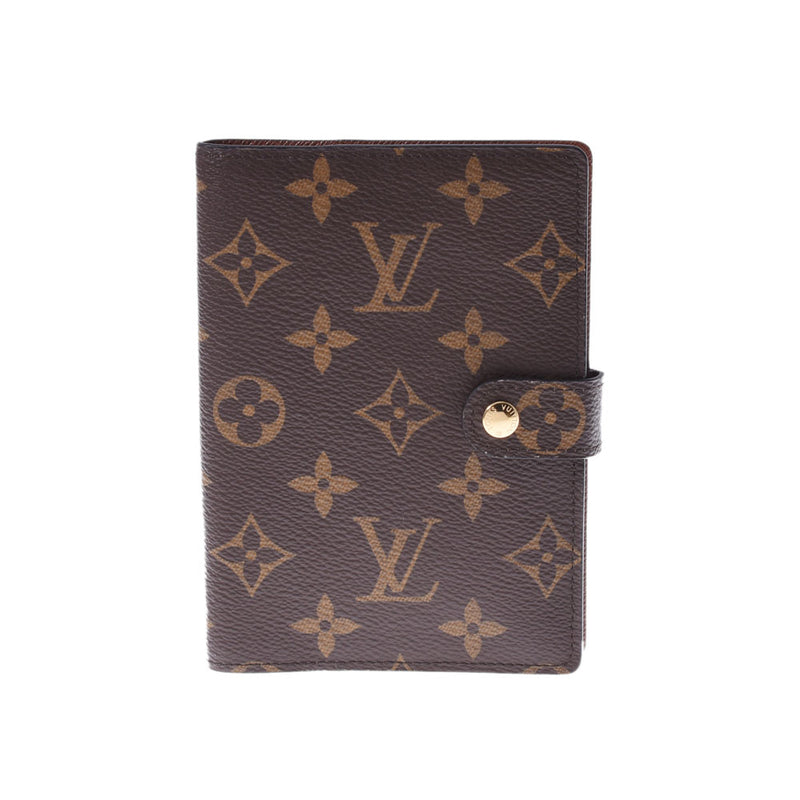 LOUIS VUITTON Louis Vuitton Monogram Agenda PM Brown M20005 Unisex Monogram Canvas Notebook Cover A Rank used Ginzo