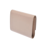 Celine Celine Small Wallet Beige Ladies Calf Pressing Three Fold Wallet AB Rank Used Ginzo