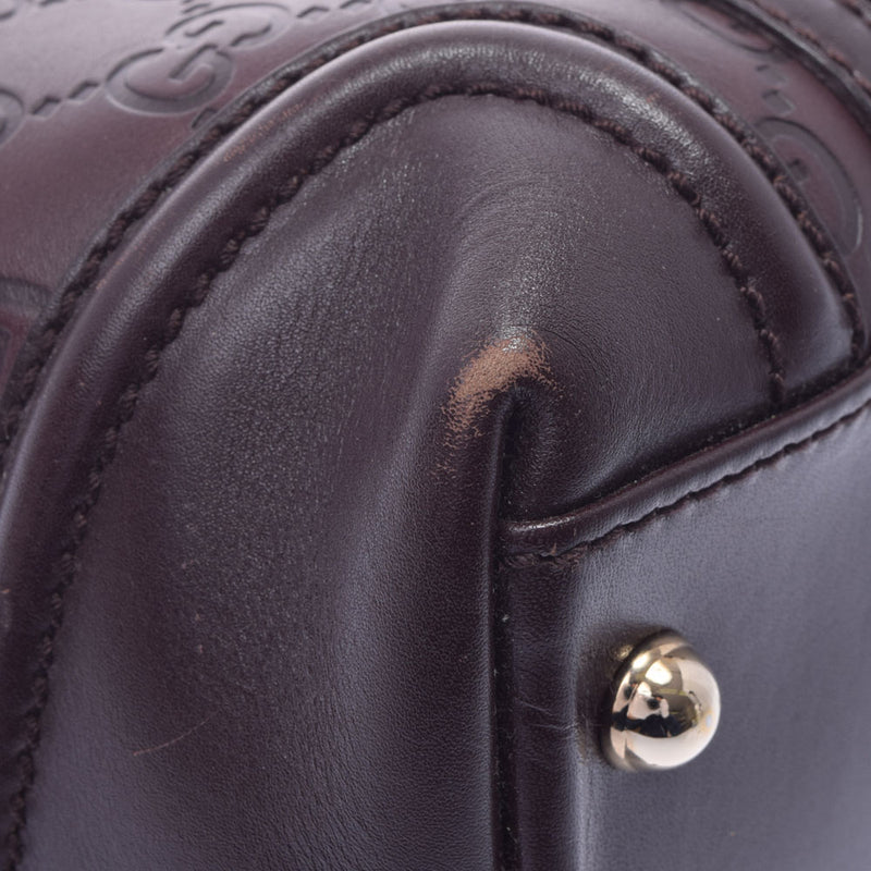 グッチ　限定品　マイクロシマ　パンチングレザー　ブラウンベージュ goldeco_vv-11044-2-fk