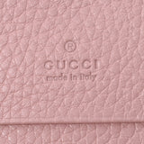 GUCCI Gucci Animalie Bee Motif Pink Gold Bracket 460185 Ladies Leather Trial Fold Wallet A Rank Used Ginzo