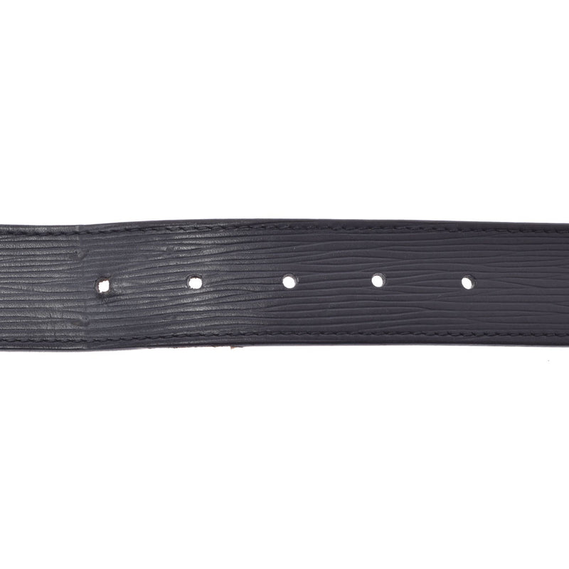 LOUIS VUITTON Louis Vuitton Epischuur Legend Size 85 Black Silver Bracket M9892 Men's Epireather Belt B Rank used Ginzo