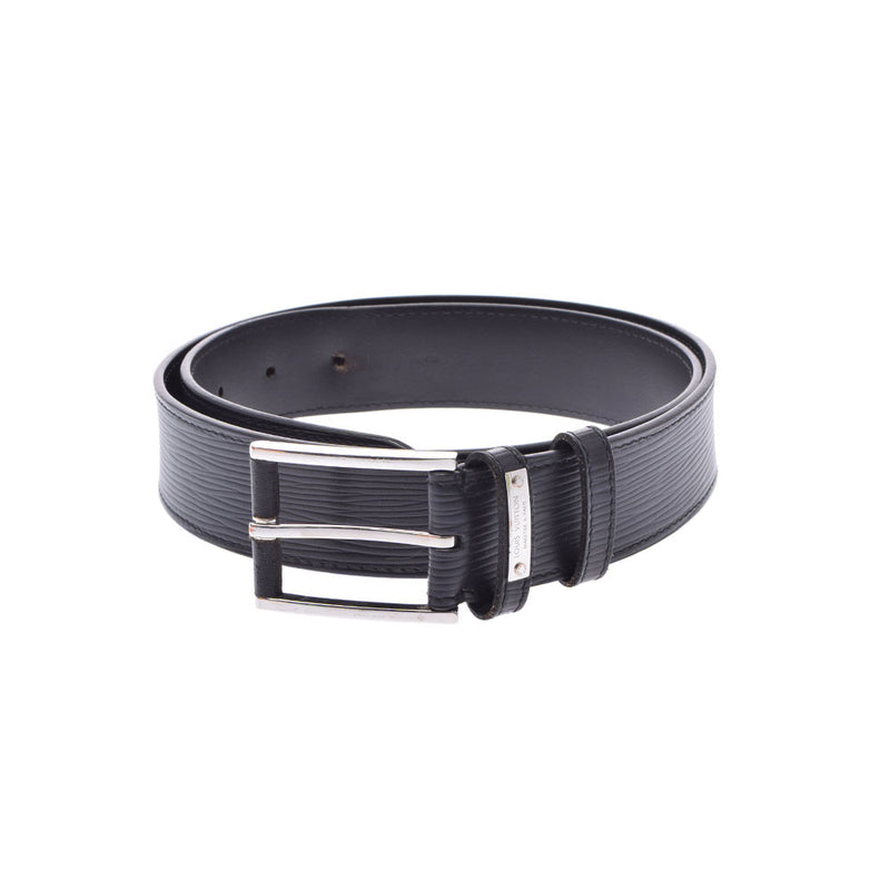 LOUIS VUITTON Louis Vuitton Epischuur Legend Size 85 Black Silver Bracket M9892 Men's Epireather Belt B Rank used Ginzo