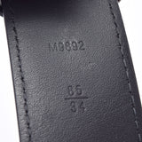 LOUIS VUITTON Louis Vuitton Epischuur Legend Size 85 Black Silver Bracket M9892 Men's Epireather Belt B Rank used Ginzo