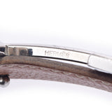HERMES Hermes H -belt 85cm Reversible Black/Gold Silver Bracket □ H -engraved (around 2004) Men's BOX Calf/Togo Belt B Rank used Ginzo
