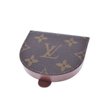 LOUIS VUITTON Louis Vuitton Monogram Porto Monone Cuvet Brown M61960 Men's Monogram Canvas Coin Case AB Rank Used Ginzo