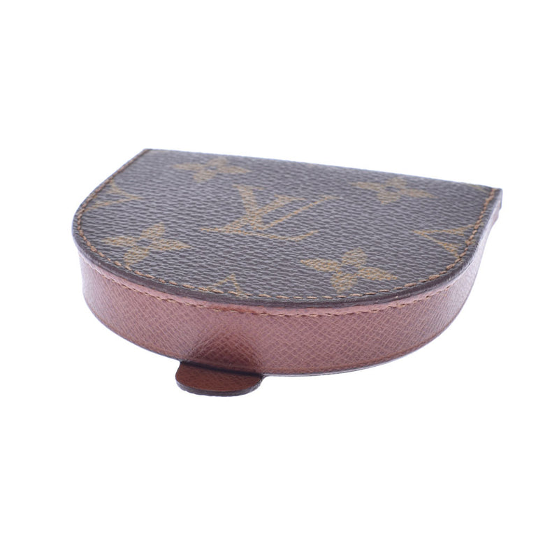 LOUIS VUITTON Louis Vuitton Monogram Porto Monone Cuvet Brown M61960 Men's Monogram Canvas Coin Case AB Rank Used Ginzo