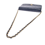 香奈儿香奈儿Matrasse Push摇滚链肩肩黑色金架女士拉姆皮肤肩袋b等级用ginzo