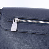 LOUIS VUITTON Louis Vuitton Taiga Roman MM NM Blue Marine M33421 Men's Taiga Shoulder Bag AB Rank Used Ginzo