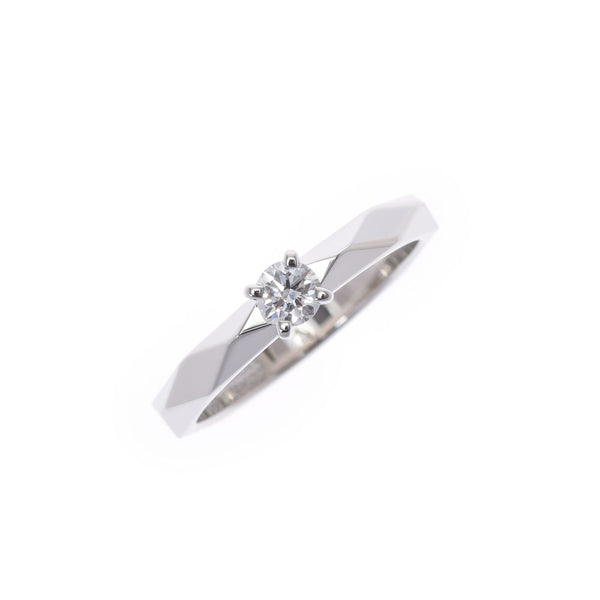 Boucheron Buscheron Facet Solitere Diamond 0.20ct #52 D-VVSI-EX No. 12 Ladies PT950 Ring / Ring A Rank Used Ginzo
