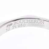 Boucheron Buscheron Facet Solitere Diamond 0.20CT＃52 D-VVSI-EX No. 12女士PT950 RING / RING A等级使用Ginzo