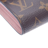 LOUIS VUITTON Louis Vuitton Monogram Portofoyille Victory Rose Ballerine M62360 Ladies Monogram Canvas Three Fold Wallet B Feden Ginzo