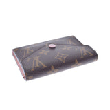 LOUIS VUITTON Louis Vuitton Monogram Portofoyille Victory Rose Ballerine M62360 Ladies Monogram Canvas Three Fold Wallet B Feden Ginzo