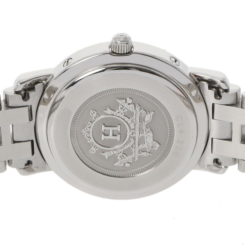 爱马仕爱马仕（Hermes Hermes）Clipper CL4.220女士SS/GP Watch Quartz White Dial A RANS使用Ginzo