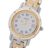 爱马仕爱马仕（Hermes Hermes）Clipper CL4.220女士SS/GP Watch Quartz White Dial A RANS使用Ginzo