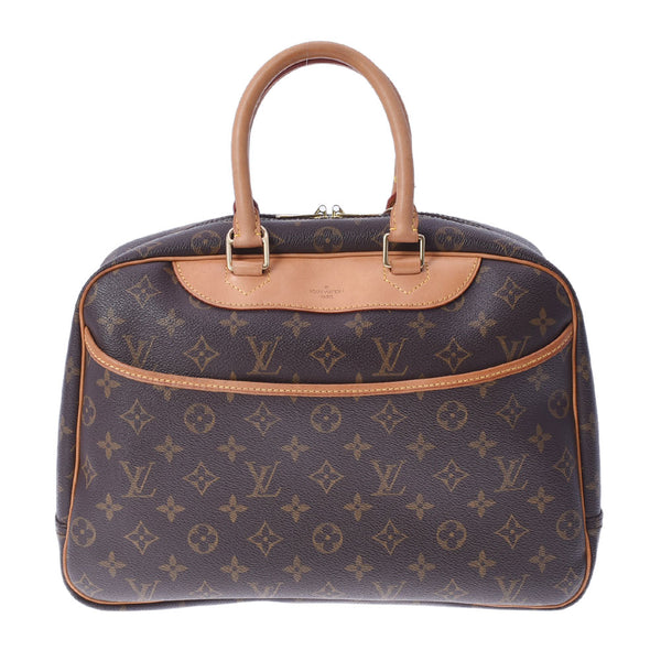 LOUIS VUITTON ルイヴィトン モノグラム ドーヴィル ブラウン M47270 ユニセックス モノグラムキャンバス ハンドバッグ Bランク 中古 銀蔵