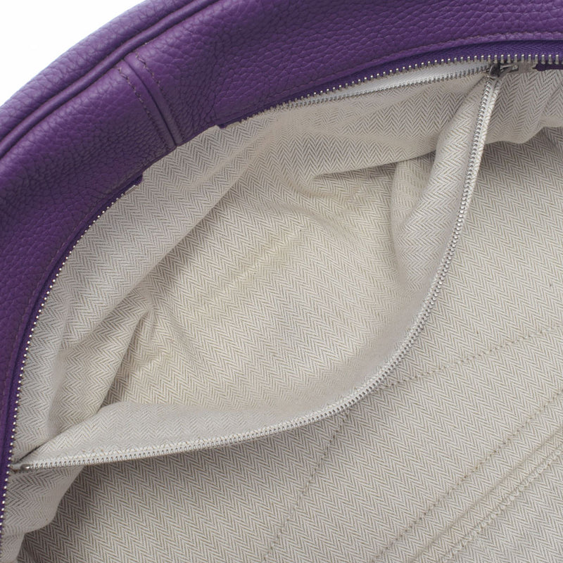 HERMES エルメス ヴィクトリア 35 ウルトラバイオレット シルバー金具 X刻印(2016年頃) ユニセックス トゴ ハンドバッグ Aランク 中古 銀蔵