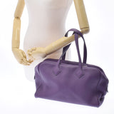 HERMES エルメス ヴィクトリア 35 ウルトラバイオレット シルバー金具 X刻印(2016年頃) ユニセックス トゴ ハンドバッグ Aランク 中古 銀蔵