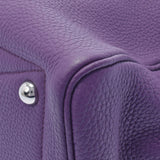 HERMES エルメス ヴィクトリア 35 ウルトラバイオレット シルバー金具 X刻印(2016年頃) ユニセックス トゴ ハンドバッグ Aランク 中古 銀蔵