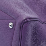 HERMES エルメス ヴィクトリア 35 ウルトラバイオレット シルバー金具 X刻印(2016年頃) ユニセックス トゴ ハンドバッグ Aランク 中古 銀蔵