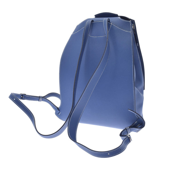 HERMES Hermes GR24 Blue Brighton A engraved (around 2017) Unisex Evercolor backpack / daypack A rank used Ginzo