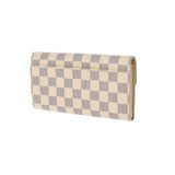 LOUIS VUITTON Louis Vuitton Damier Azur Portofoyilla White N63208 Unisex Damier Zuru Canvas Wallet A Rank used Ginzo