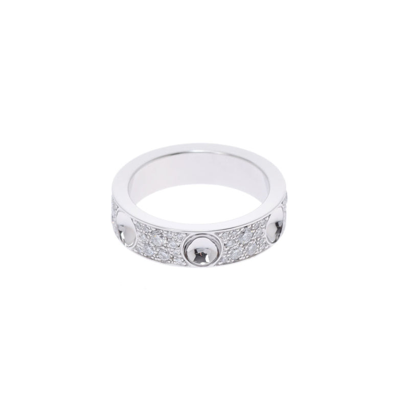 LOUIS VUITTON Louis Vuitton Petit Burg Full Diamond #50 10.5 Unisex K18WG Ring / Ring A Rank Used Ginzo