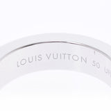 LOUIS VUITTON ルイヴィトン プティットバーグ フルダイヤ #50 10.5号 ユニセックス K18WG リング・指輪 Aランク 中古 銀蔵