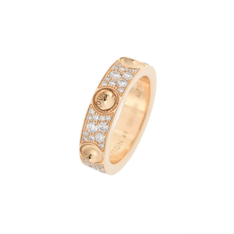 [Summer Selection 300,000 or less] Louis Vuitton [Louis Vuitton] Petitberg Full Diamond #49 Ring/K18YG Unisex