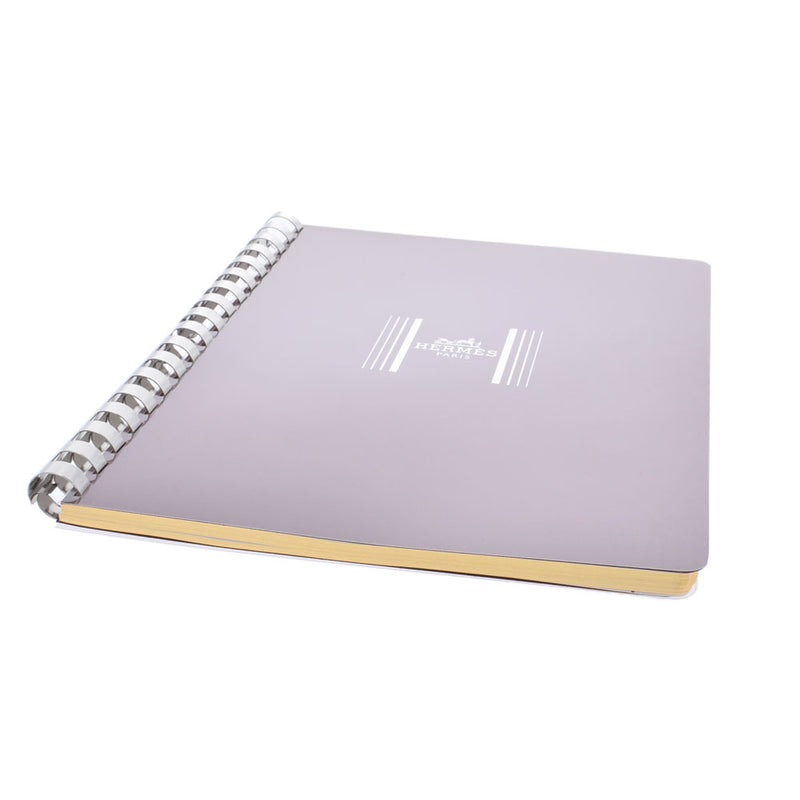 HERMES Hermes Agenda Refill Note Tea/White/Silver Unisex Paper brand Accessories Ginzo