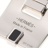 HERMES Hermes Irene H Logo Silver/Black Ladies SV/Black Enamel Necklace A Rank used Ginzo