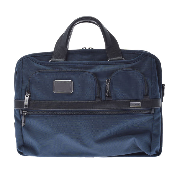 TUMI Tumi Briefcase 2WAY Bag Navy 26516 Men's Nylon/Leather Business Bag AB Rank Used Ginzo