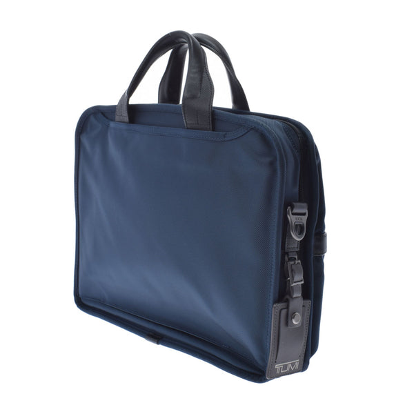 TUMI Tumi Briefcase 2WAY Bag Navy 26516 Men's Nylon/Leather Business Bag AB Rank Used Ginzo