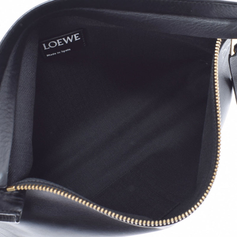 LOEWE Loewe Black Unisex Leather Clutch Bag B Rank used Ginzo