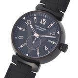 LOUIS VUITTON Louis Vuitton Tambul All Black Q1D22 Men's SS (PVD)/Leather Watch Automatic Black Dial A Rank used Ginzo