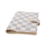 LOUIS VUITTON Louis Vuitton Damier Azur Azenda PM White R20706 Unisex Damier Zuru Canvas Notebook Cover AB Rank Used Ginzo