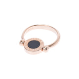 Bvlgari Bulgari Bulgari Bulgari Bulgari Bulgari＃54 Pearl/Onyx Gold/Black 12 Ladies K18PG戒指/戒指