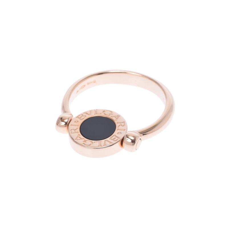 BVLGARI Bulgari Bulgari Bulgari Bulgari #54 Mother of Pearl/Onyx Gold/Black 12 Ladies K18PG Ring/Ring A Rank Used Ginzo