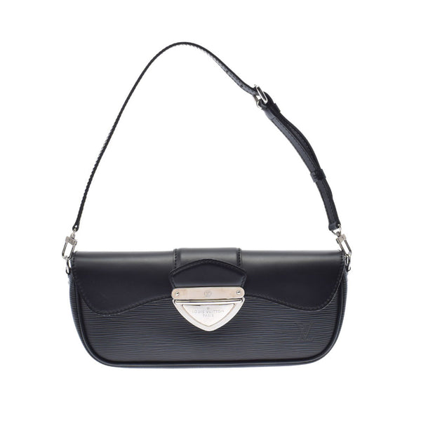 LOUIS VUITTON Louis Vuitton Epochet Montenyu Clutch Bag Black M59292 Ladies Epi Leather Shoulder Bag AB Rank Used Ginzo
